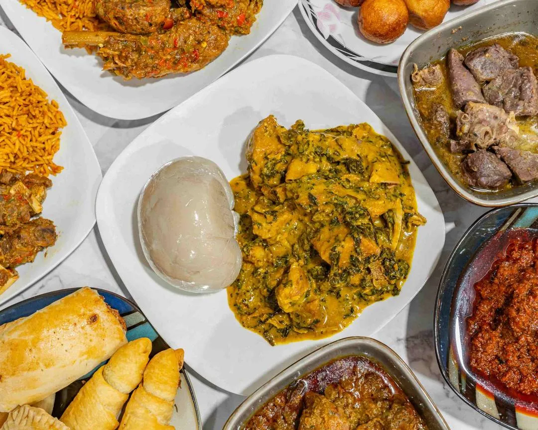 Loo Afro Naija Cuisine restaurant interior in downtown Edmonton